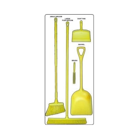 Accuform DRY ZONE STOREBOARDS MAXDUTY PSB612WTYL PSB612WTYL